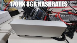 CMP 170HX 8GB BIOS MODDED MINING HASHRATE LIVE!