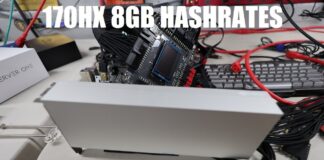 CMP 170HX 8GB BIOS MODDED MINING HASHRATE LIVE!