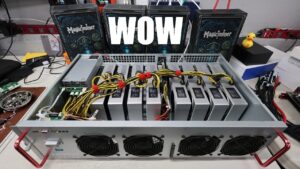 This is it… 8 “GPU” BITCOIN Miners in 1 SERVER CASE!