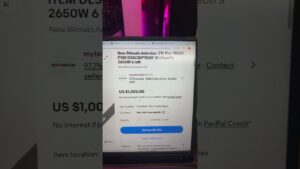 EBAY SCAM Bitcoin Payment for Crypto Miners… BEWARE!