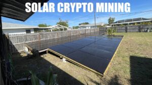 HE’S MINING WITH HIS OWN SOLAR!